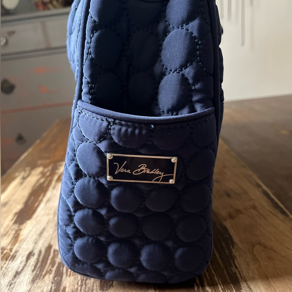 Vera Bradley Navy Quilted Bag - Picture 2 of 14